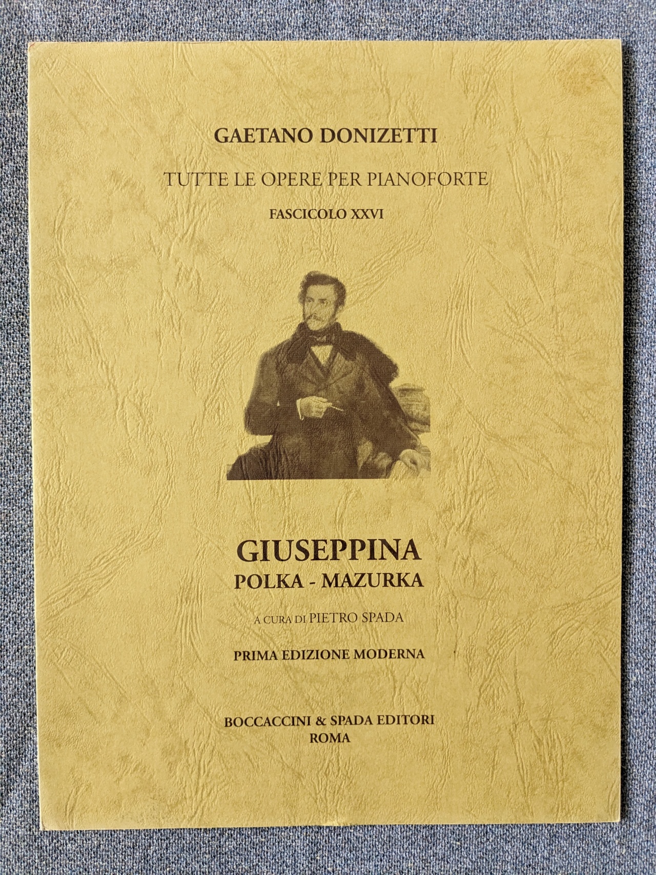 Gaetano Donizetti Giuseppina Polka-Mazurka Ed. Pietro Spada - Click Image to Close