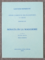 Gaetano Donizetti Symphony In A Major Piano Boccaccini & Spada