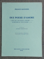 Franco Mannino Due Poesie D'Amore - Massimo Baistrocchi