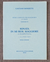 Gaetano Donizetti Sonata Mi Bem Magg E Flat Maj L'Inaspettata