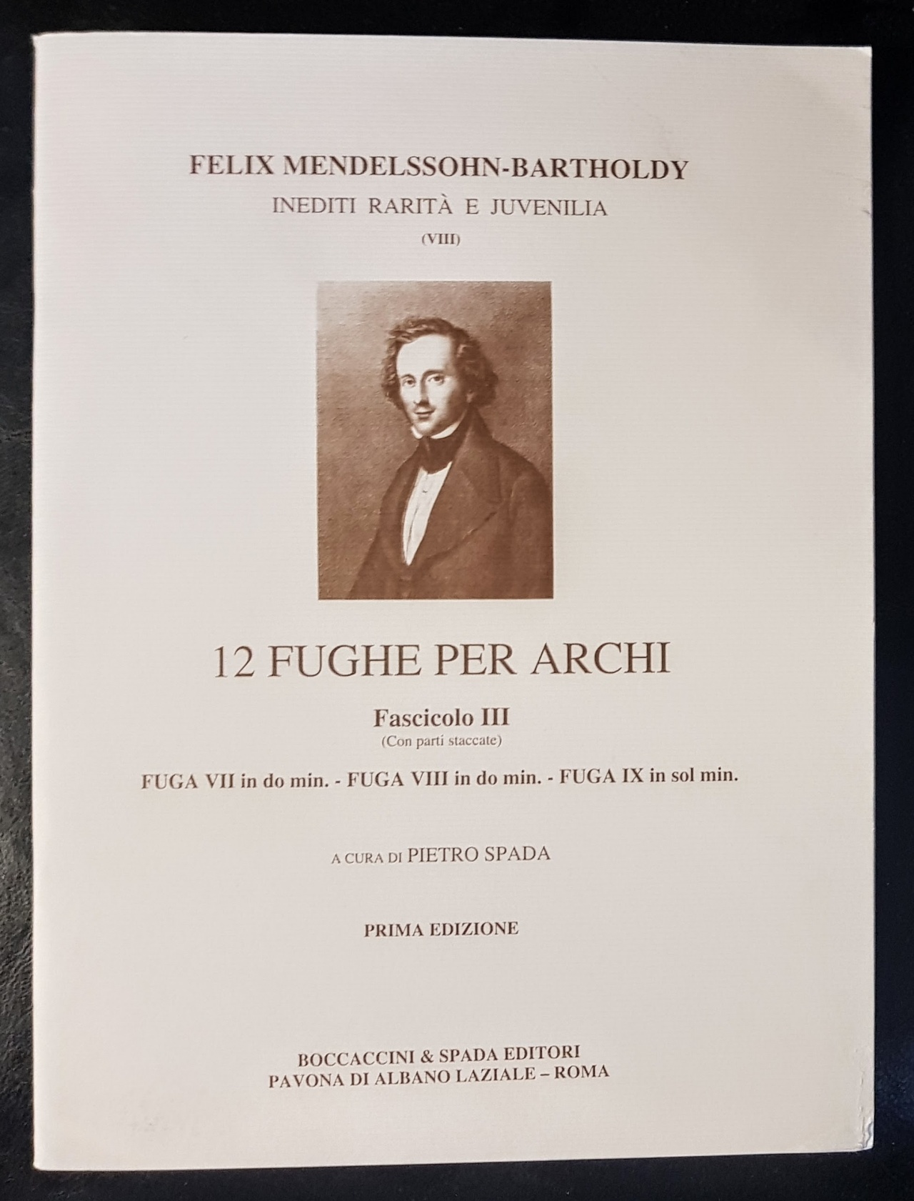 Felix Mendelssohn-Bartholdy 12 Fughe Per Archi Fascicolo 3 - Click Image to Close