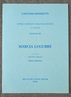 Gaetano Donizetti Marcia Lugubre Piano 4 Hands Fasc III P. Spada