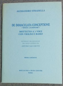 Alessandro Stradella Immaculate Conception Violin & Bass