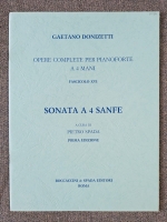 Gaetano Donizetti Sonata A 4 Sanfe Piano 4 Hands. Pietro Spada