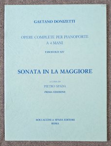 Gaetano Donizetti Symphony In A Major Piano Boccaccini & Spada