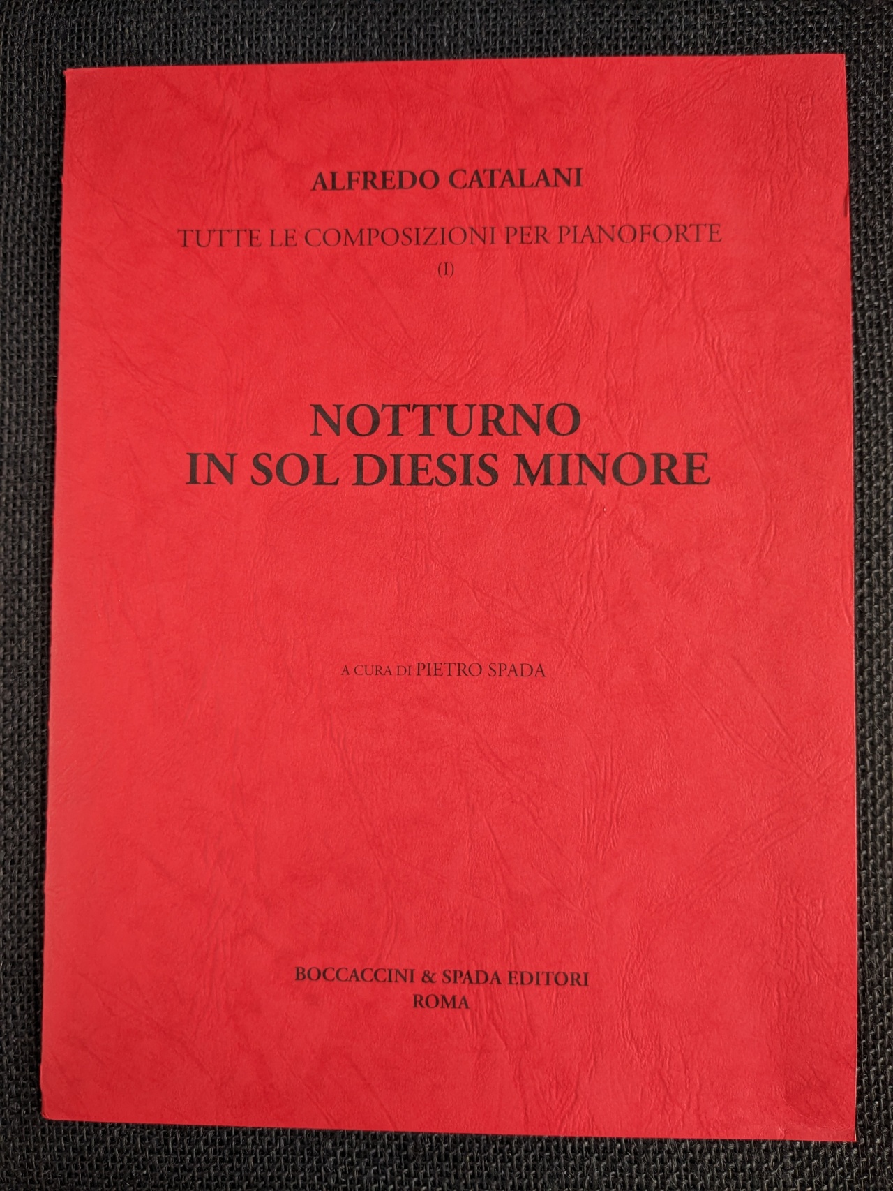 Alfredo Catalani Notturn Sol Diesis Minore Nocturno G# Minor - Click Image to Close