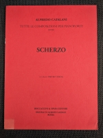 Alfredo Catalani Scherzo Piano Solo Boccaccini & Spada