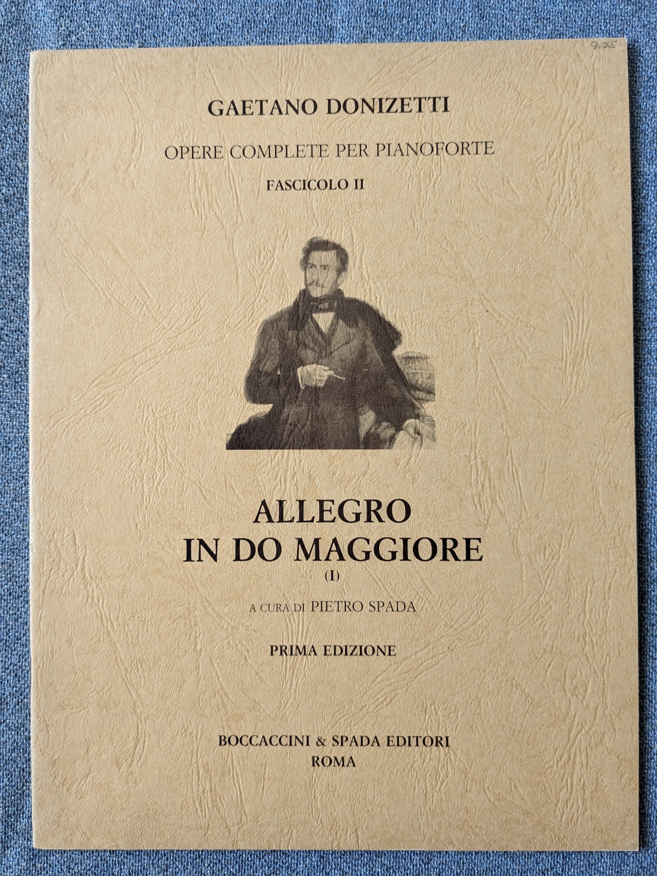 Gaetano Donizetti Allegro Do Maggiore C Major Pietro Spada - Click Image to Close