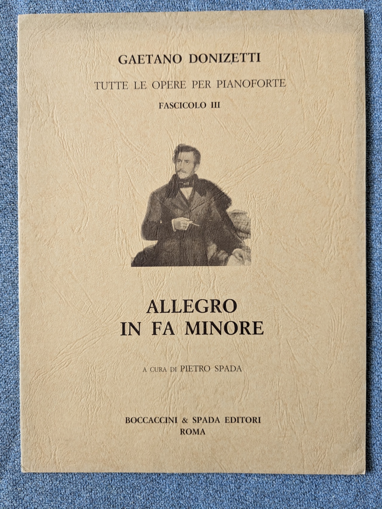 Gaetano Donizetti Allegro Fa Minore F Minor Boccaccini & Spada - Click Image to Close