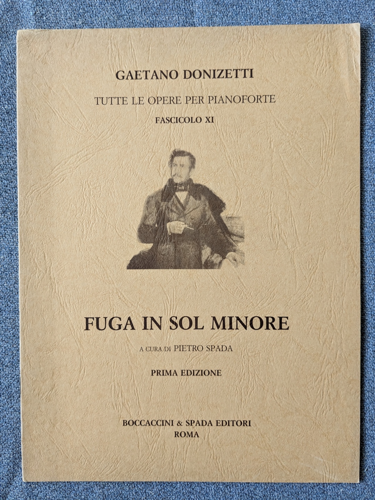 Gaetano Donizetti Fugue In Sol Minore G Minor Piano Pietro Spada - Click Image to Close
