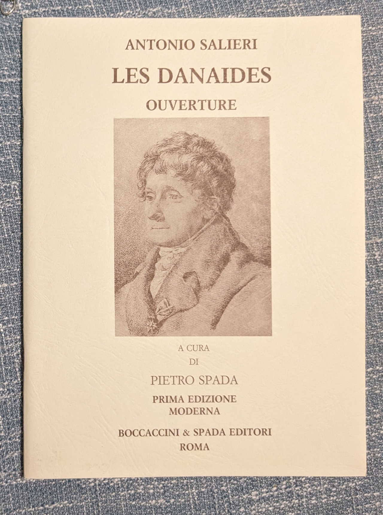Antonio Salieri Les Danaides Overture Boccaccini & Spada - Click Image to Close