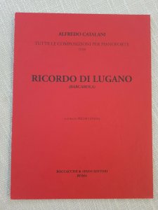 Alfredo Catalani Memory Of Lugano Barcarola. Pietro Spada