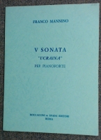 Franco Mannino V Sonata "Ucraina" Ukraine For Piano