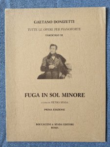 Gaetano Donizetti Fugue In Sol Minore G Minor Piano Pietro Spada