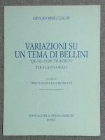 Giulio Briccialdi Variations On A Theme by Bellni Flute Solo