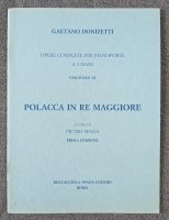 Gaetano Donizetti Polish In D Major Complete Piano Works