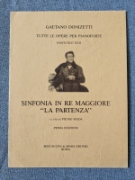 Gaetano Donizetti Symphony In Re Magg (D Maj) "La Partenza"