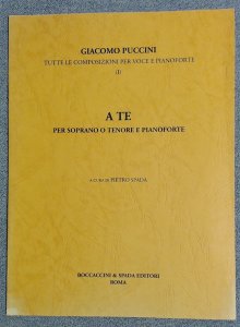 Giacomo Puccini A Te "To You" Soprano or Tenor. Pietro Spada