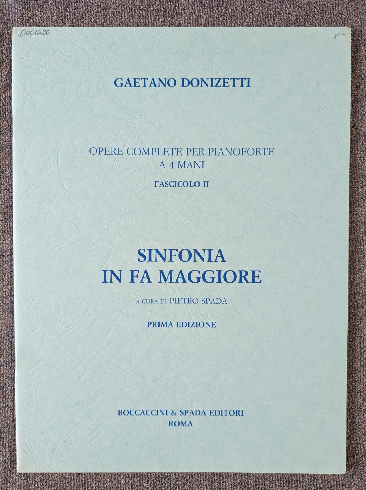 Gaetano Donizetti Symphony In Fa Magg F Major - Click Image to Close