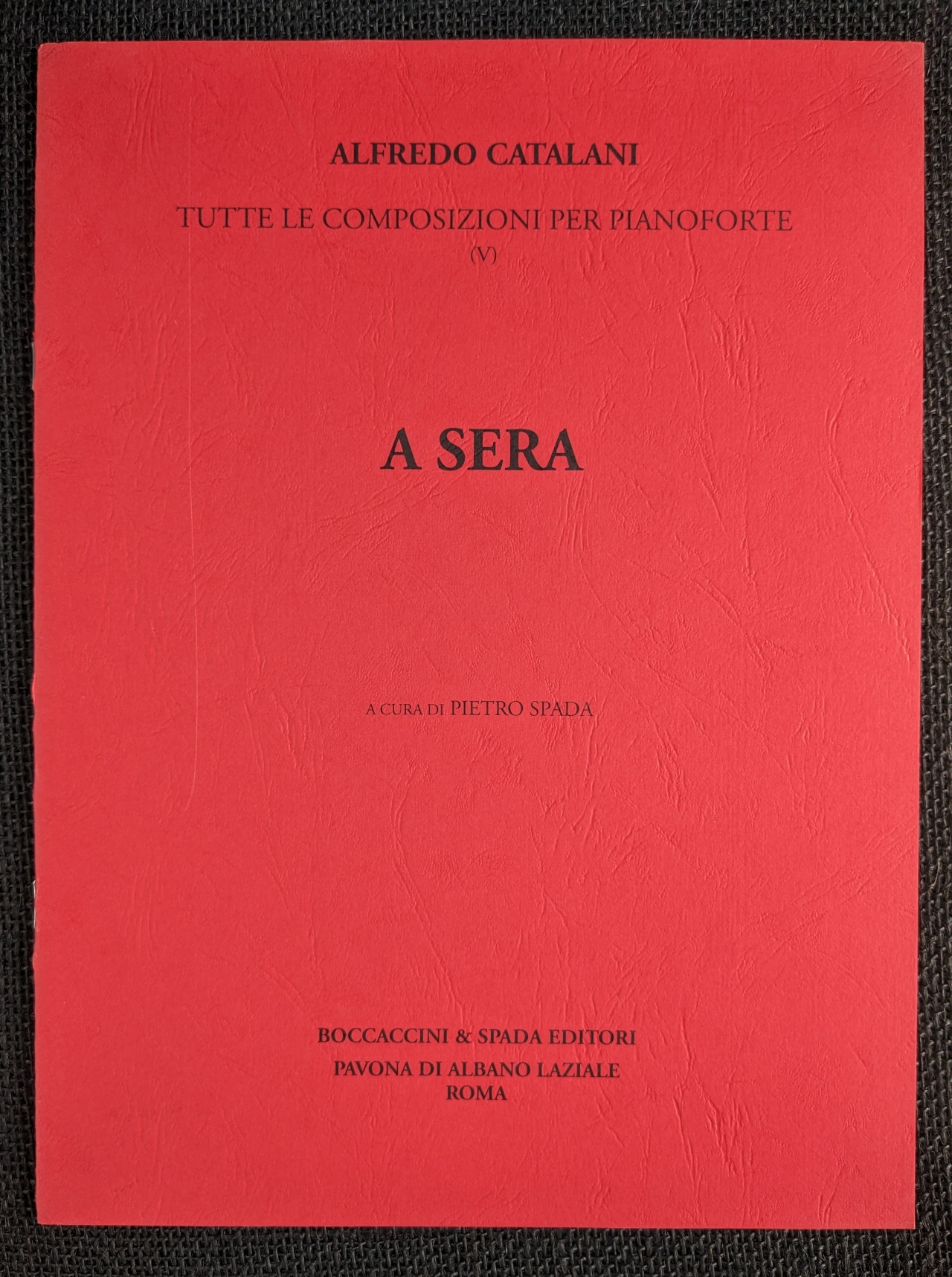 Alfredo Catalani A Sera Complete (The Evening) Pietro Spada - Click Image to Close
