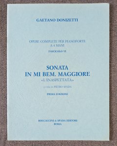 Gaetano Donizetti Sonata Mi Bem Magg E Flat Maj L'Inaspettata