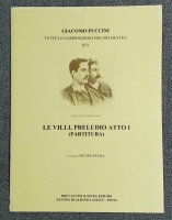 Giacomo Puccini Le Villi Prelude Act 1 Score Soprano Tenor