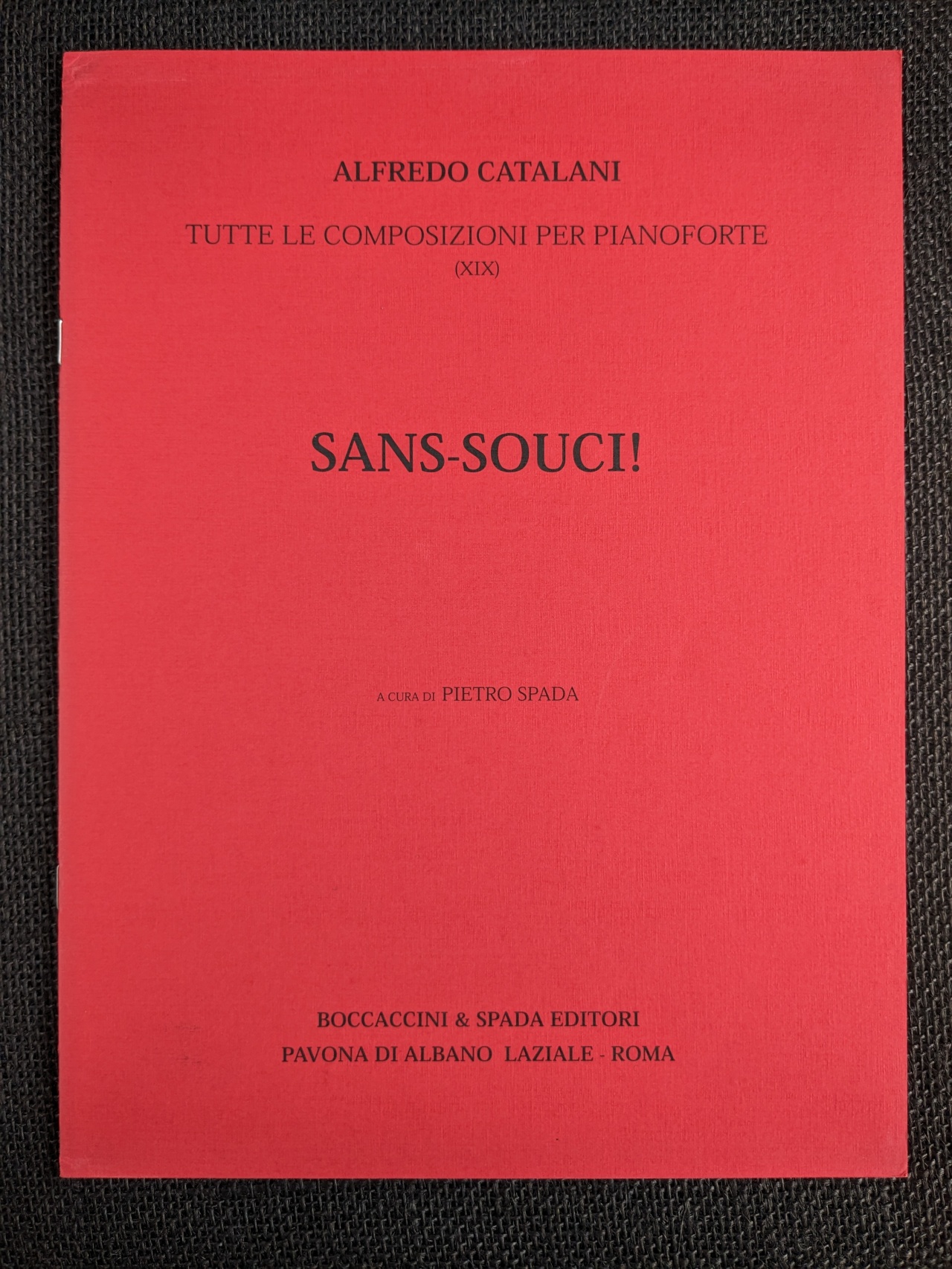Alfredo Catalani Sans-Souci Carefree, Complet Piano Works - Click Image to Close
