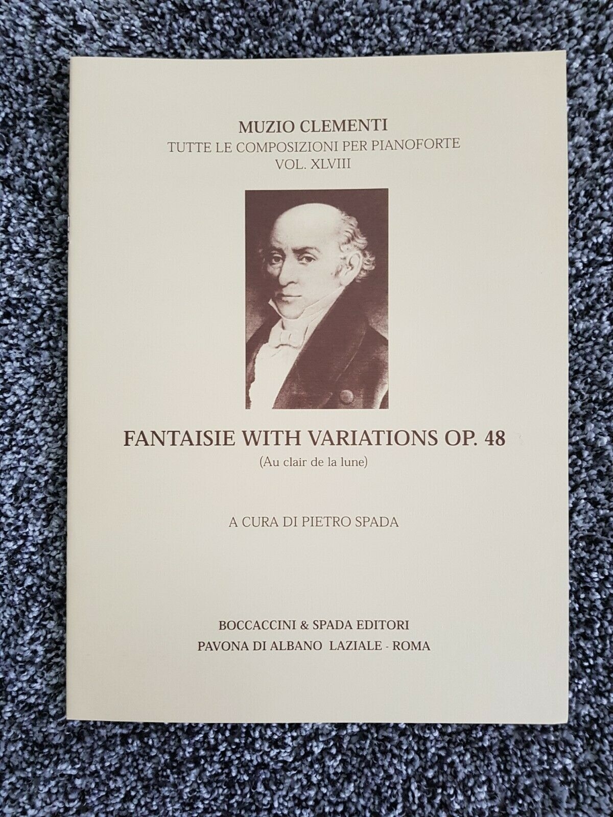 Muzio Clementi Fantasy With Variations Op48 Au Claire De Lune - Click Image to Close