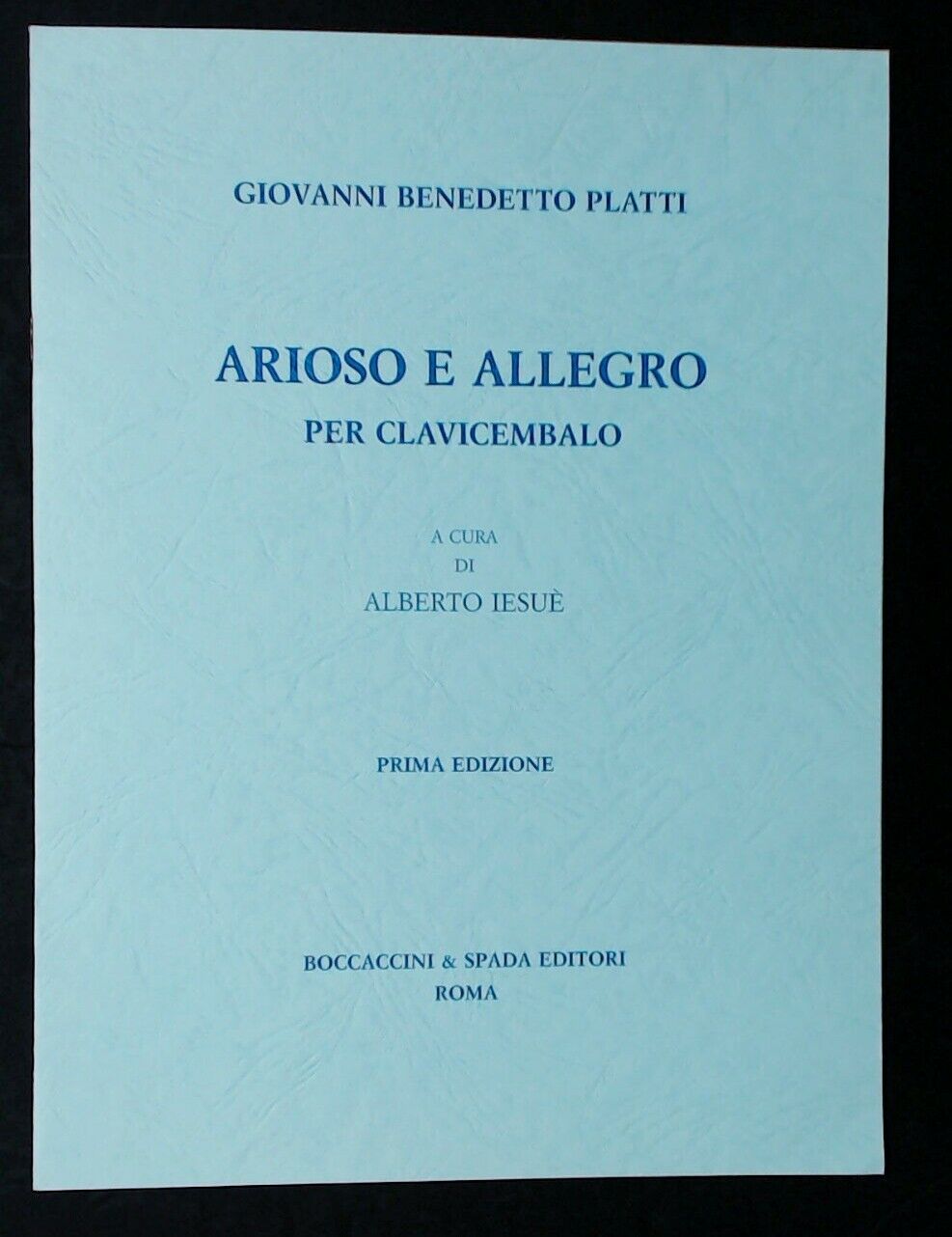 Giovanni Platti Arioso E Allegro Airy And Cheerful Harpsichord - Click Image to Close