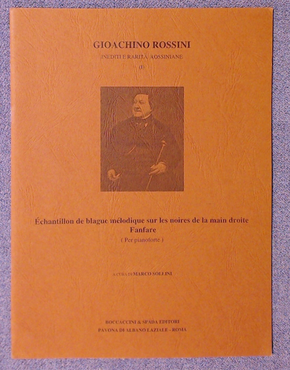 Gioachino Rossini Fanfare For Piano Boccaccini & Spada - Click Image to Close