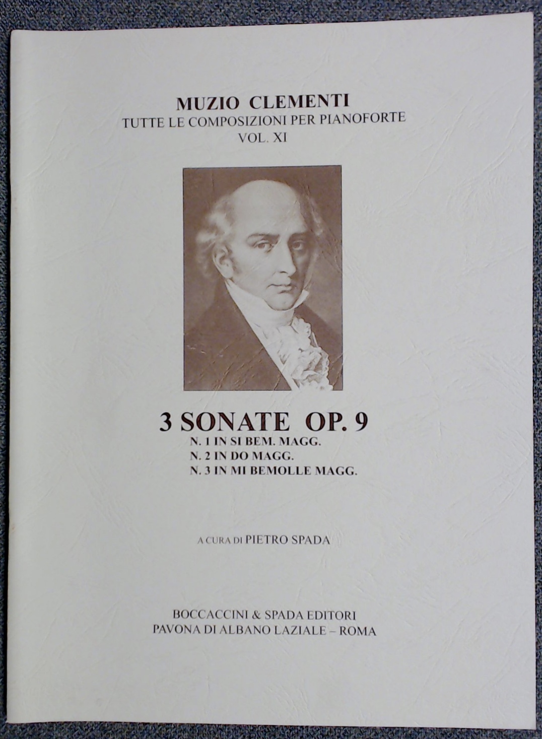 Muzio Clementi 3 Sonatas Op 9 B Flat Maj, C Maj, E Flat Maj - Click Image to Close