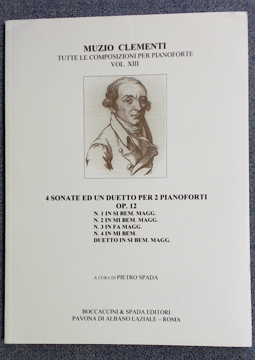 Muzio Clementi 4 Sonatas & A Duet For 2 pianos Op 12 - Click Image to Close