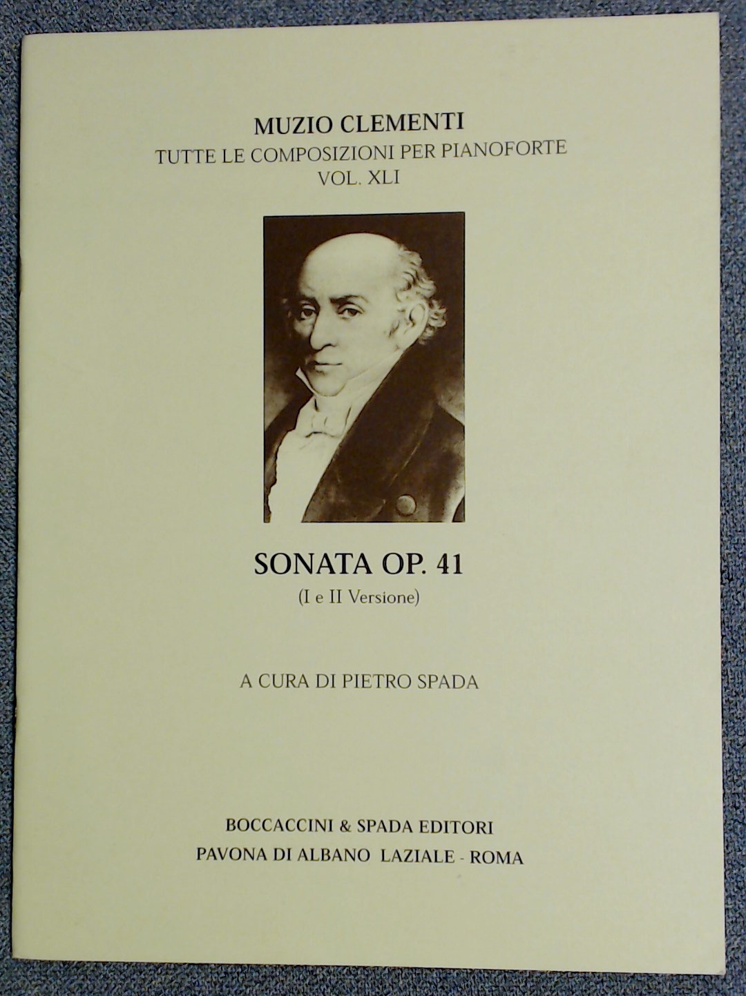 Muzio Clementi Sonata Op 41 Vol XLI Both Versions 1 And 2 - Click Image to Close