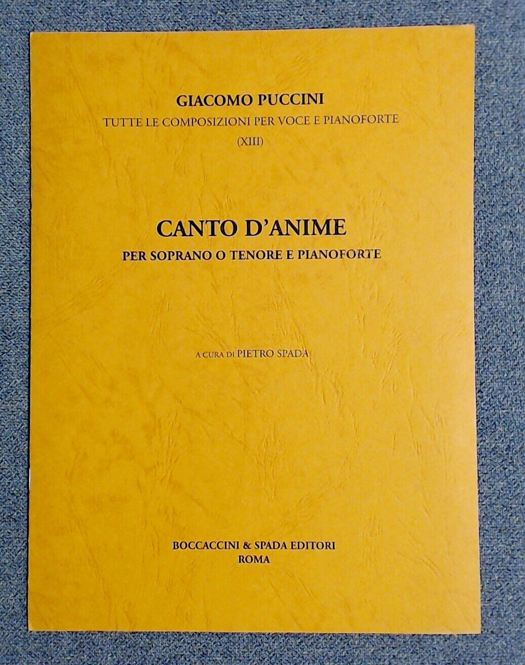 Giacomo Puccini Canto D;Anime Soprano and Tenor - Click Image to Close