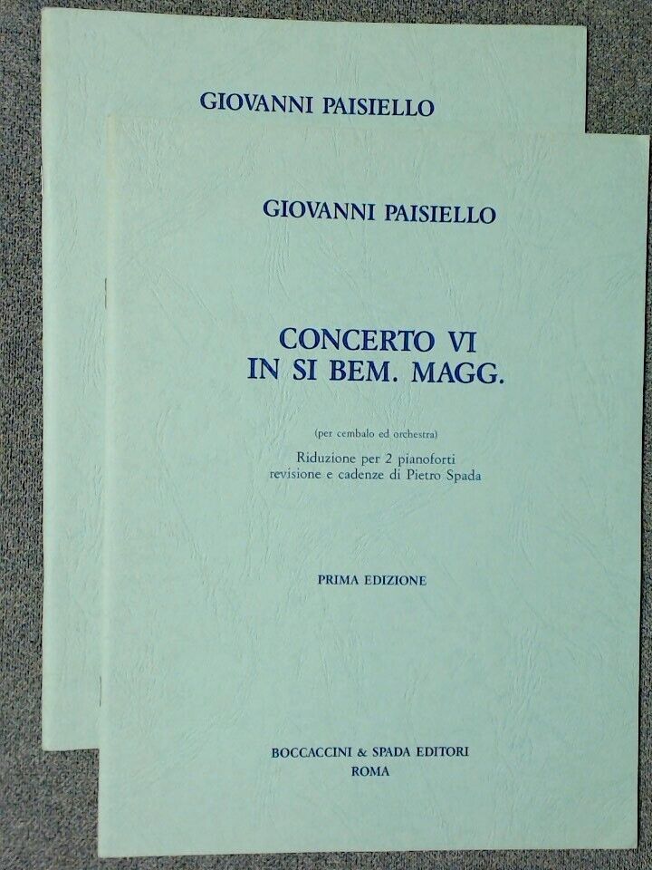 Giovanni Paisiello Concerto 6 Si Bem Magg (B Flat Major) - Click Image to Close