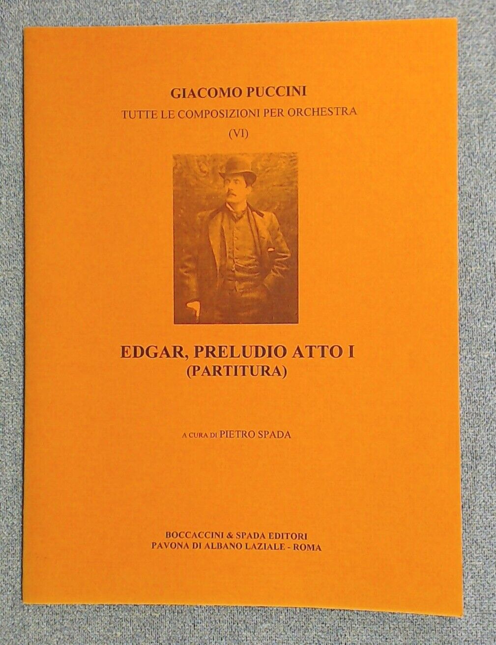 Giacomo Puccini Edgar Prelude Act I Score For Orchestra - Click Image to Close