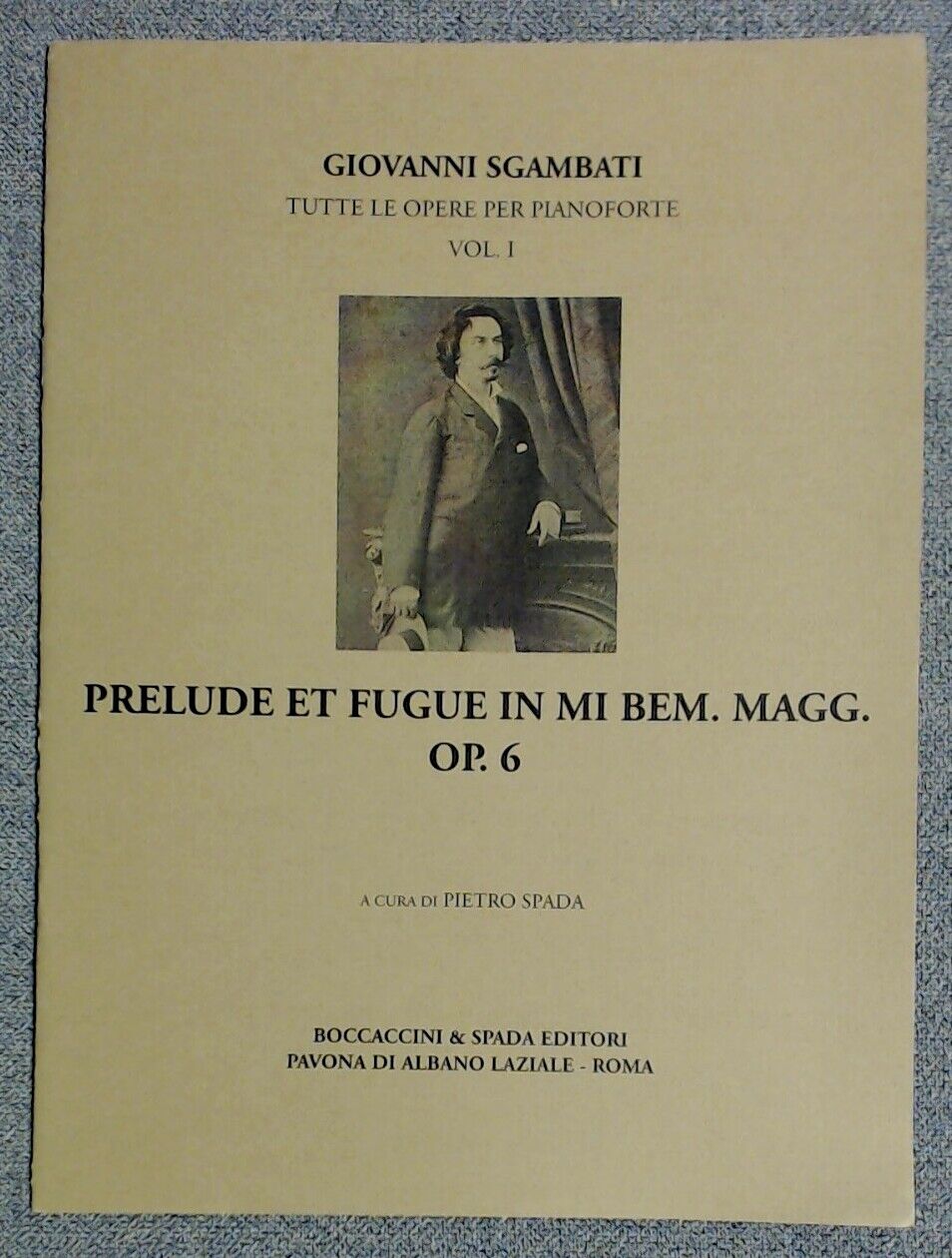 Giovanni Sgambati Prelude Et Fugue In Mi Bem Magg E Flat Major - Click Image to Close
