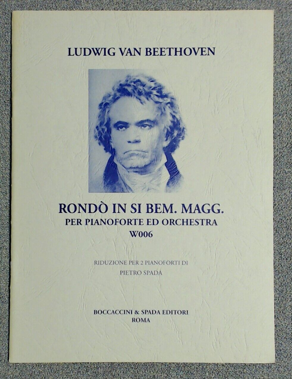 Beethoven Rondo Si Bemm Magg (B Flat Major) Orchestra - Click Image to Close