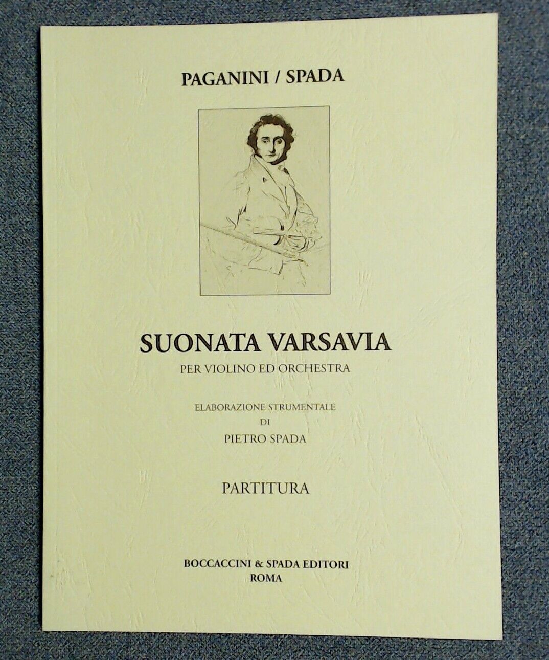Paganini - Spada Suonata Varsavia Violin & Orchestra - Click Image to Close